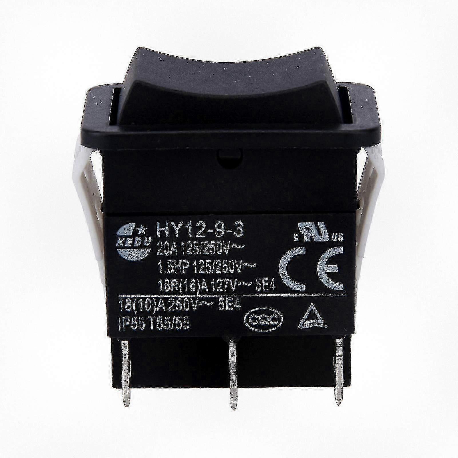 Small Industrial Single Pole Rocker Switch with Safe Arc Push Button for On Off Control