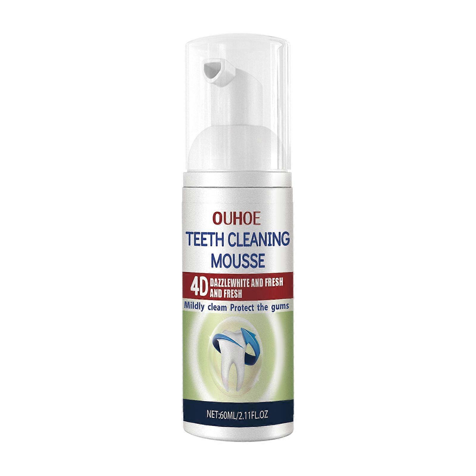 Ouhoe Tooth Cleaning Mousse Oral Cleaning Fresh Bright White Mothproof Foam Toothpaste