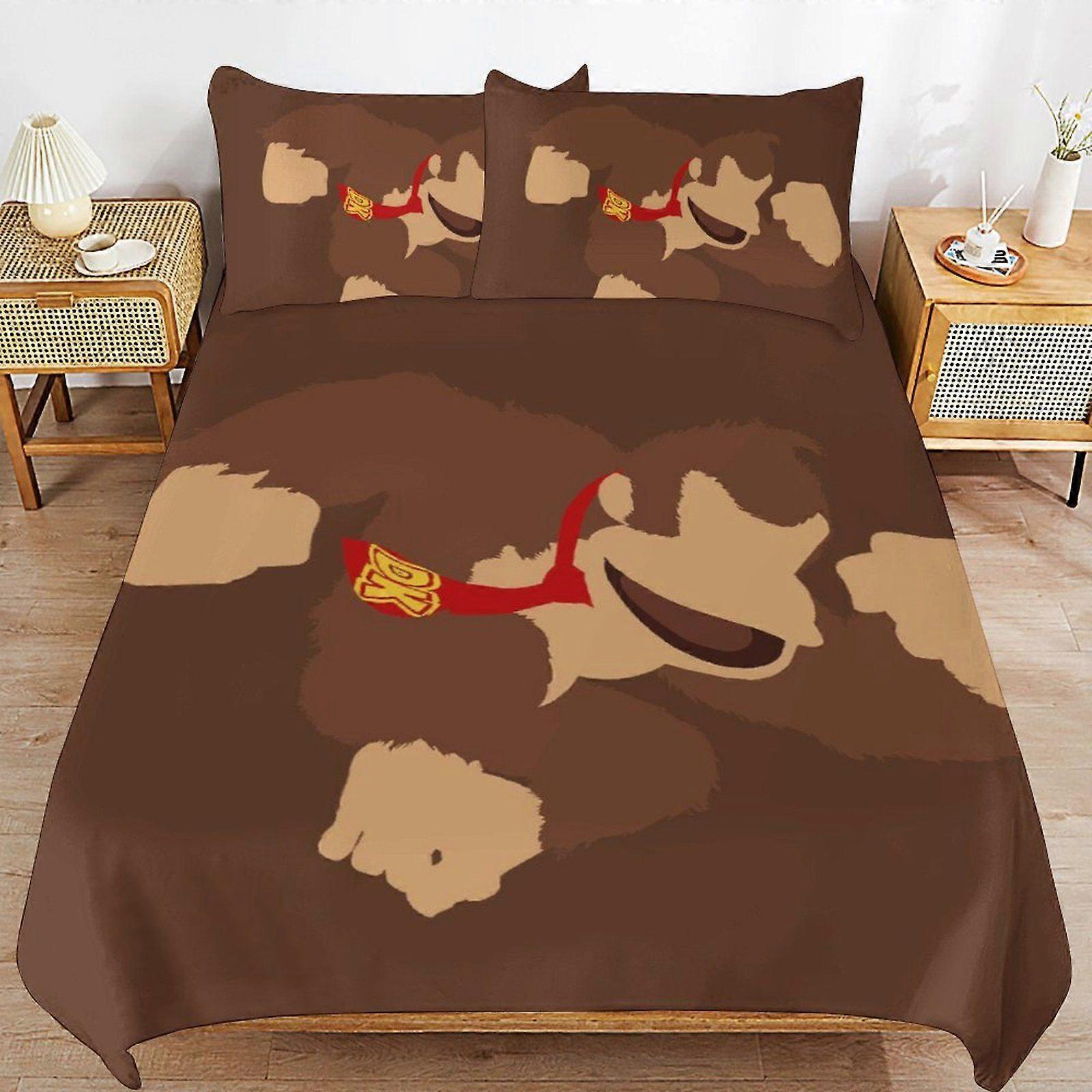 t442 DONKEY KONG Breathable Soft Surface Comfortable Texture Hotel Style Duvet Cover Sets with Zipper Closure u442