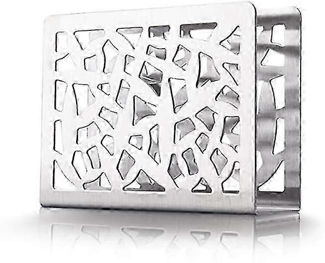 Silver Stainless Steel Napkin Stand Holder for Kitchen Worktop