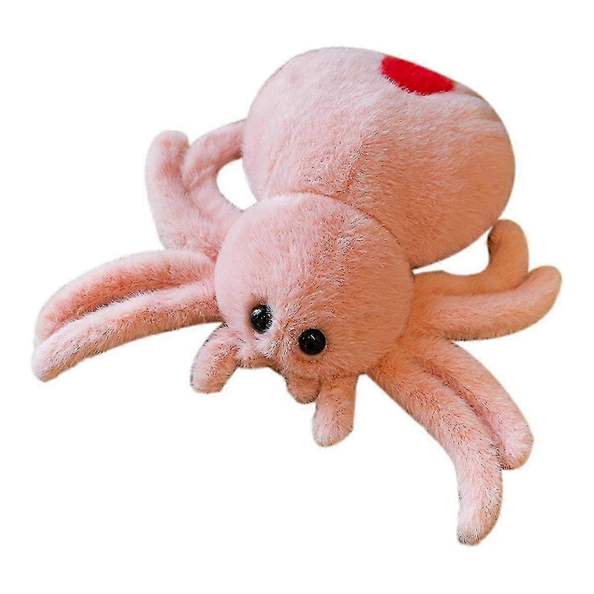 Simulation Spider Jumping Spider Doll Crawling Pet Doll Plush pink