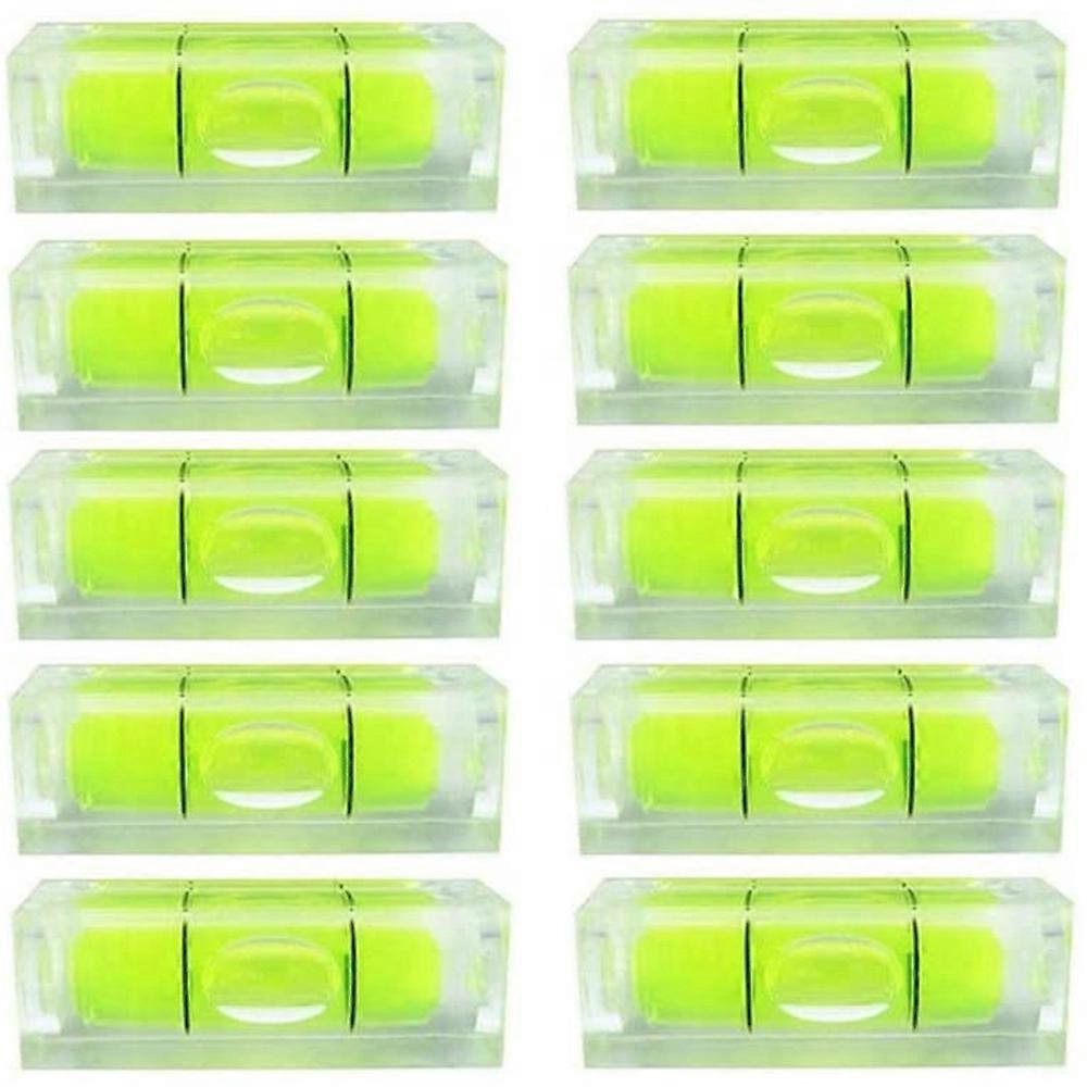 10Pcs Bubble Spirit Level 10X10X29mm Square Levels for Wall Frames