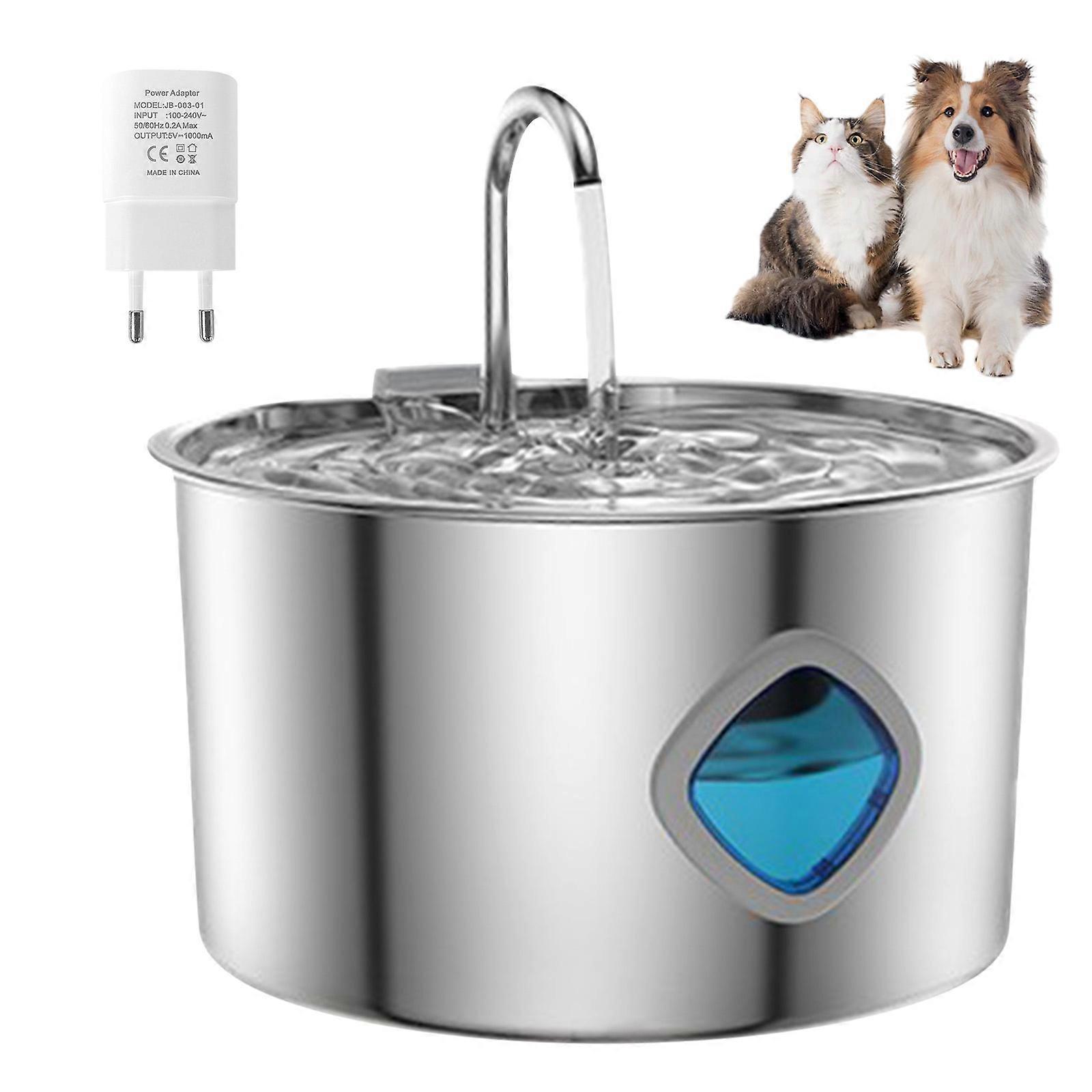 304 Untarnished Automatic Pet Drinking Spring 3.2L Large Capacity Water Dispenser Intelligent Sieving Structure Multicolor