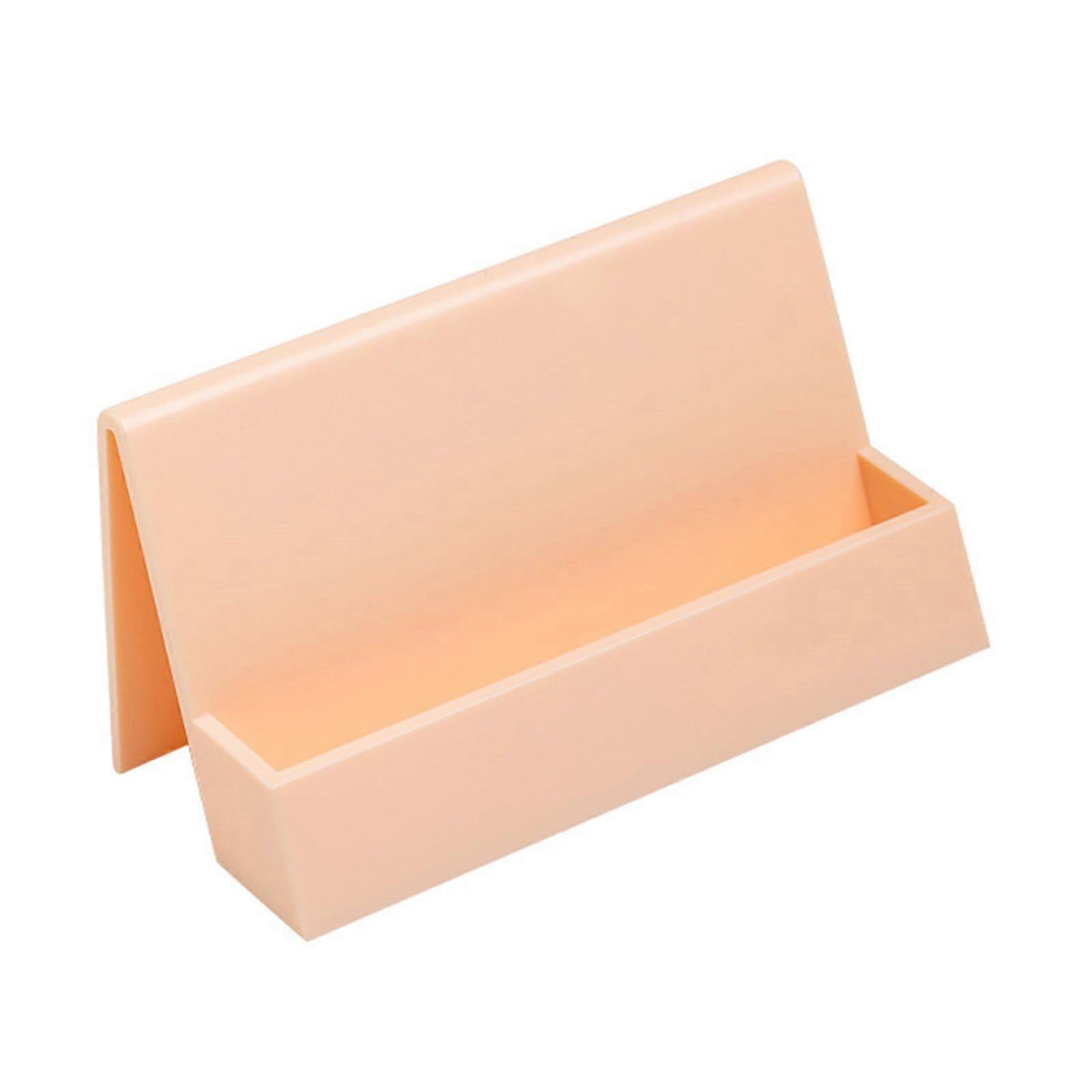 Business Card Holder Set of 3 Large Capacity Desk Name Display Stand for Office Organization