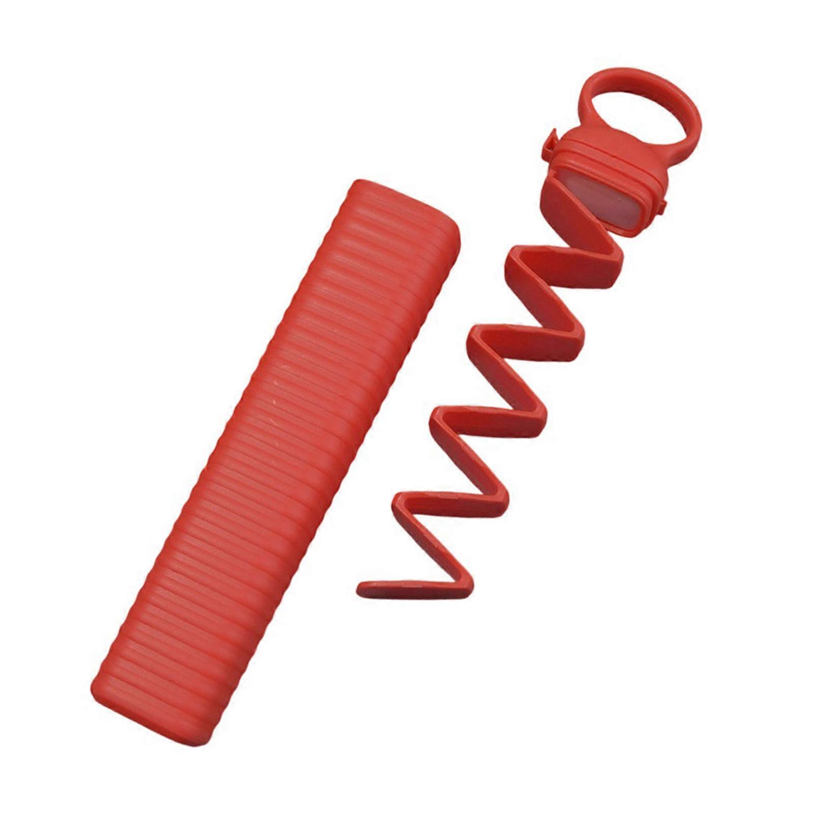 Large Capacity Press Type Ice Cubes Maker Tray With Hanging Hole Easy Releases Ice Making Mould with Leak proof Lid  Red