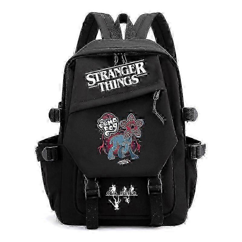 25-26 Stranger Things Print Backpack Teens School Bag Multi-functional Large Capacity Durable Material Multiple Colors