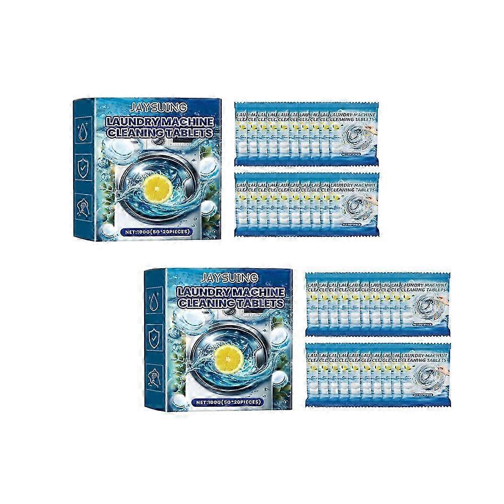 Eindelijk Verse Wasmachine Reiniger White Count Poeder Wasmachine Reinigingstabletten 20PCS/Box