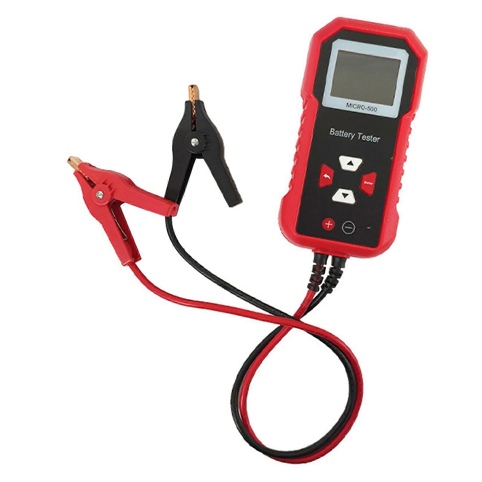 Car Automotive Battery Tester 12/24V Battery System Analyzers 50-2000CCA Charging Cranking Diagnostics Tool Multicolor