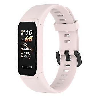 Til Huawei Watch Band 4 (ADS-B29) armbåndserstatning justerbar silikonrem [DB] BlackYC