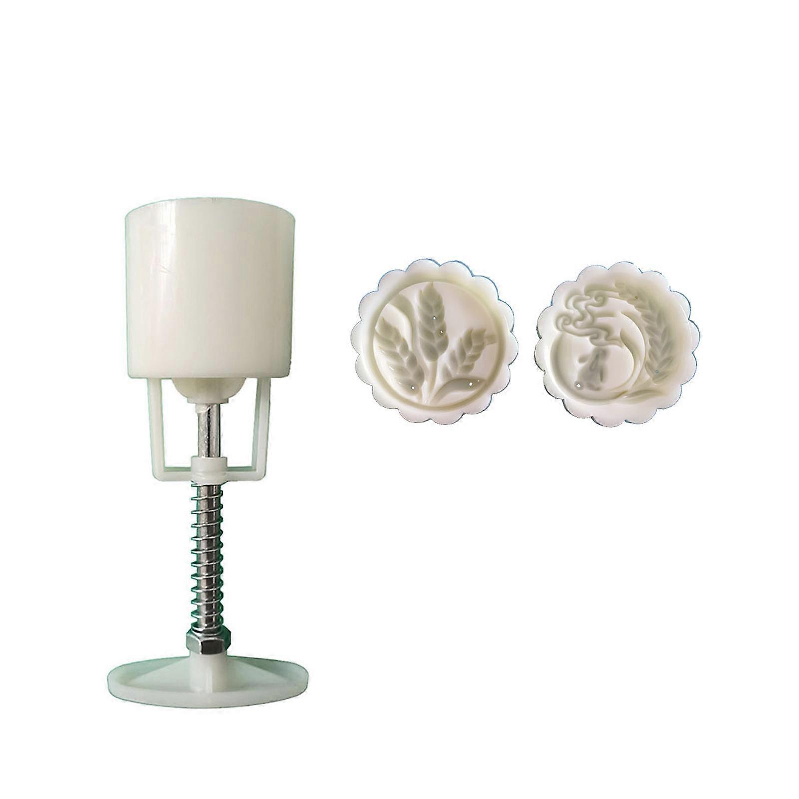 Rice Ear And Rabbit Molded Lunarcake Shape With 50g Standard Size Ideal For Middle Reaping Baking And Family DIY Projects Multicolor