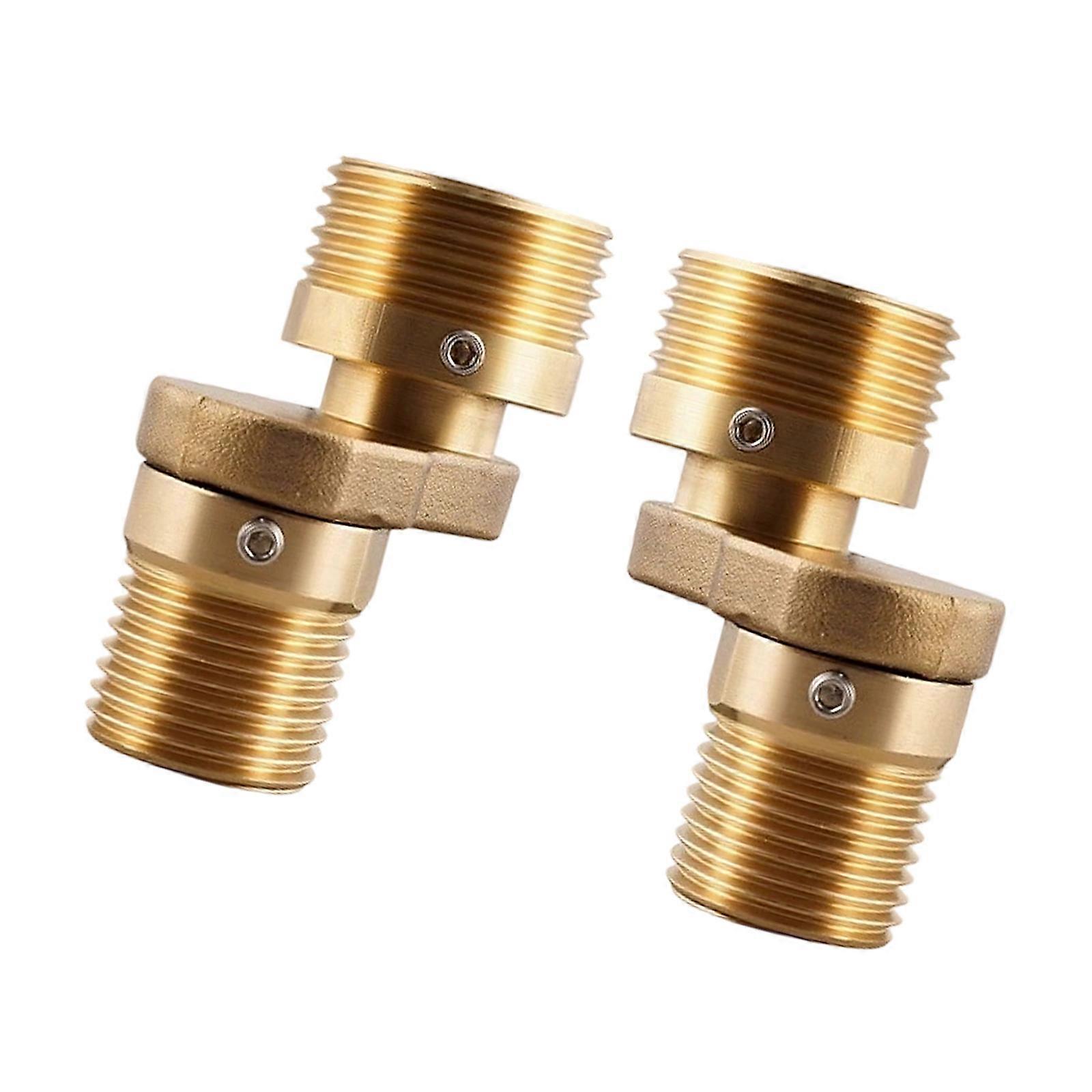 2Pcs Universals Angled Curved Foot 360 Rotating Eccentric Screw Corner Wall Mounted Shower Faucet Adapter Enduring Multicolor