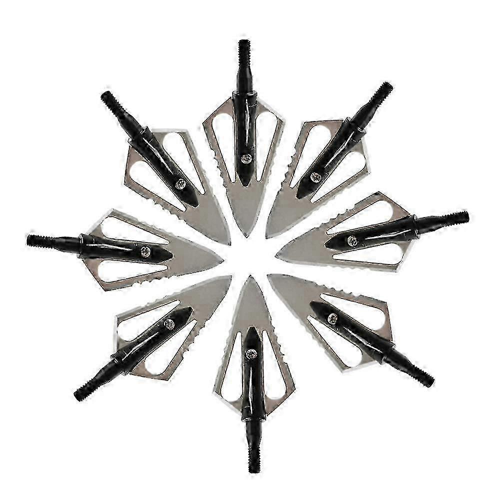 Packung mit 12 Pfeilspitzen Jagdspitzen gezackte Jagdspitze für Carbon Arrows B100 Körner