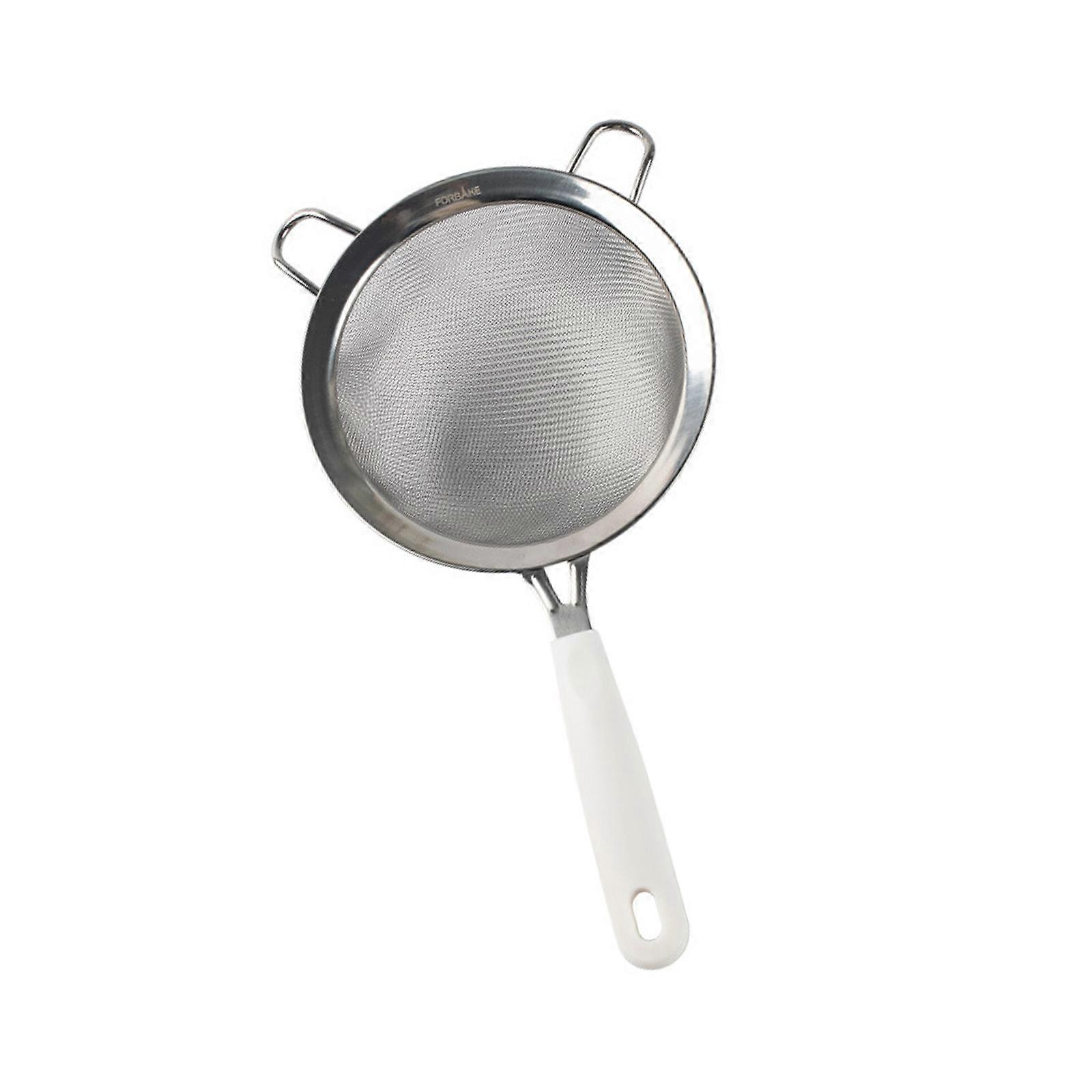 Stainsless Steels Small Meshes Strainers with Handle Portable Kitchen Food Strainers Handheld Colanders Sifters Tool Multicolor