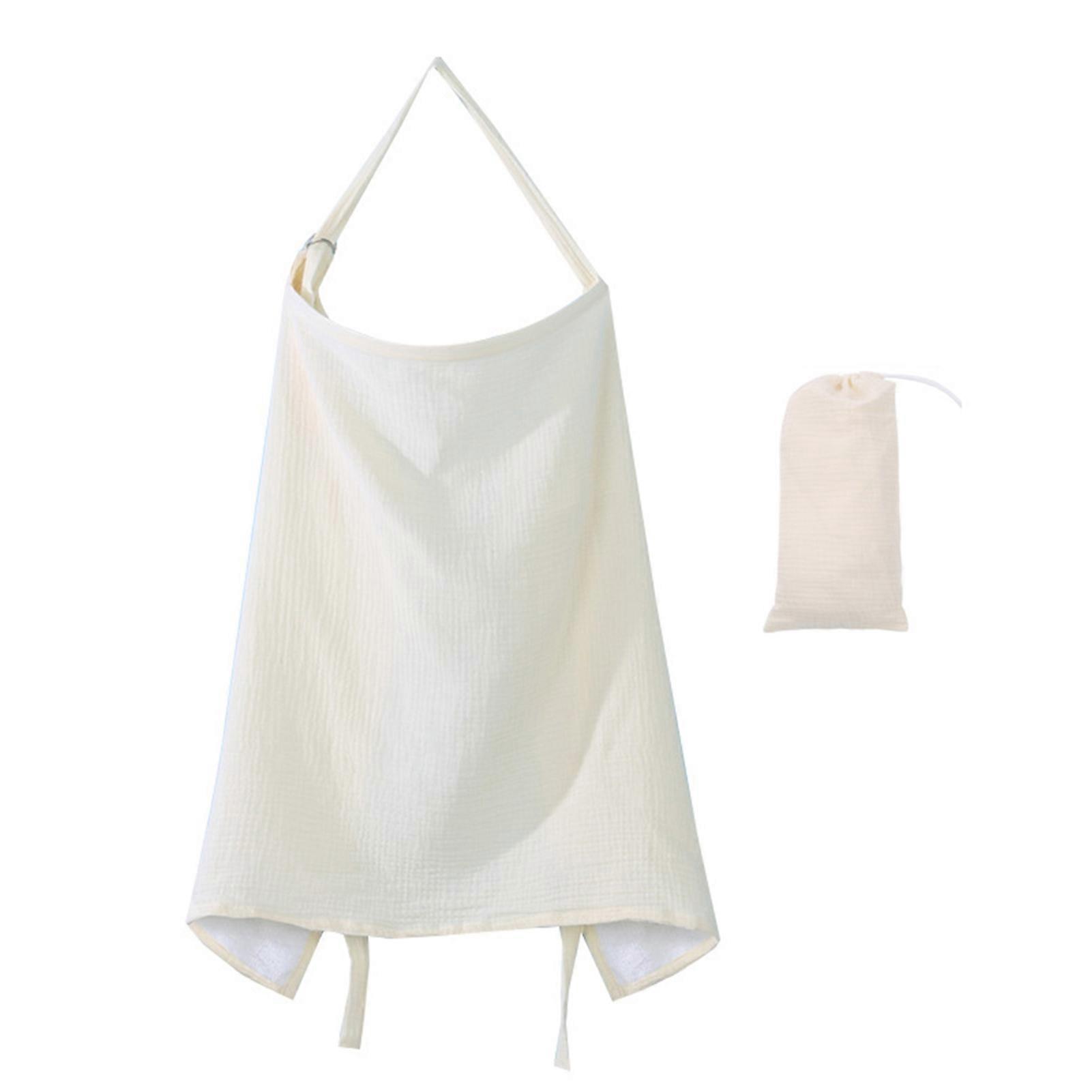 Breastfeeding Cloak Solid Color Breathable Lightweight Adjustable Neck Strap Privacy Coverage Nursing Apron