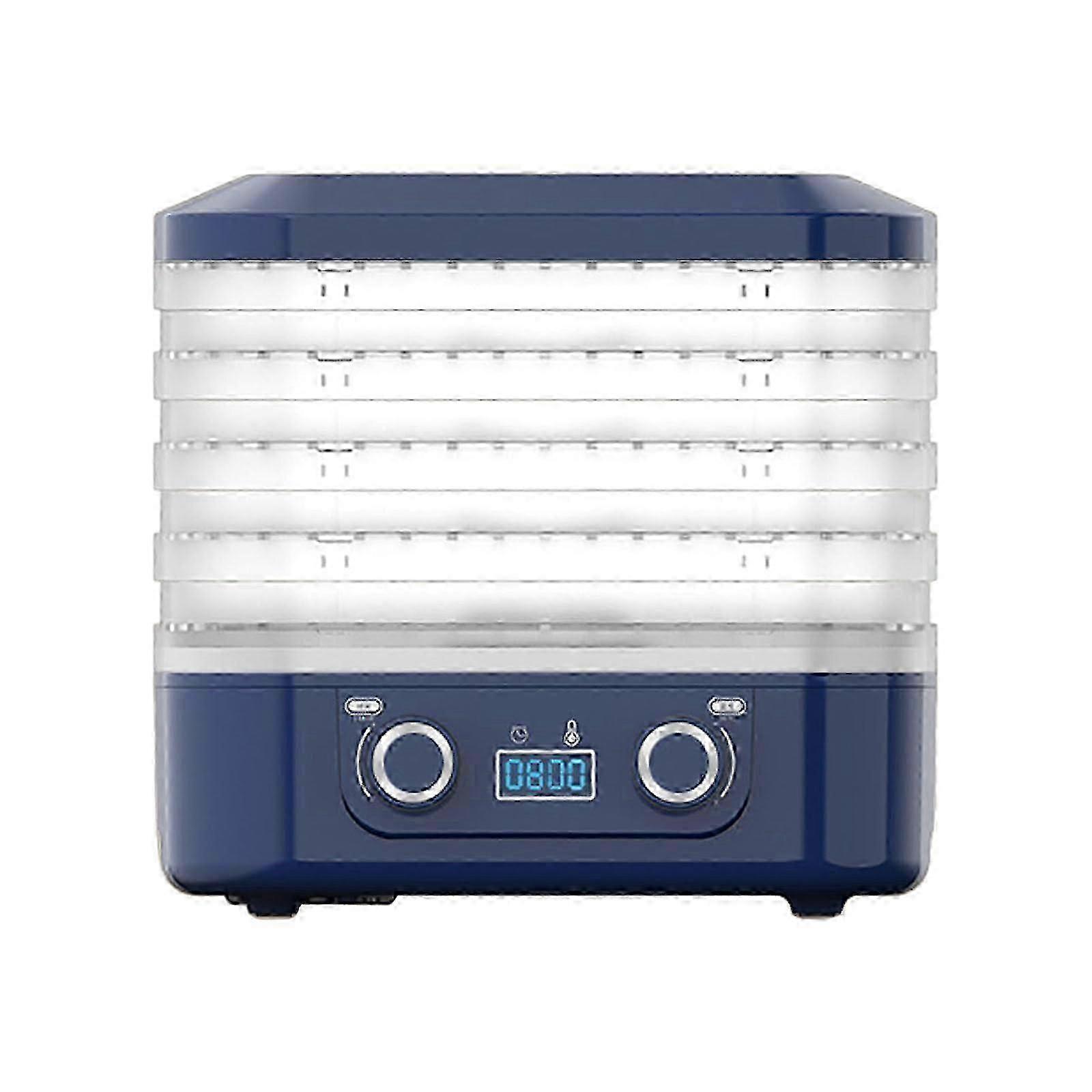 Food Candy & Snacks Dryer Machine for Home, Adjustable Thermostat 1-24H Timer-UK-Blue