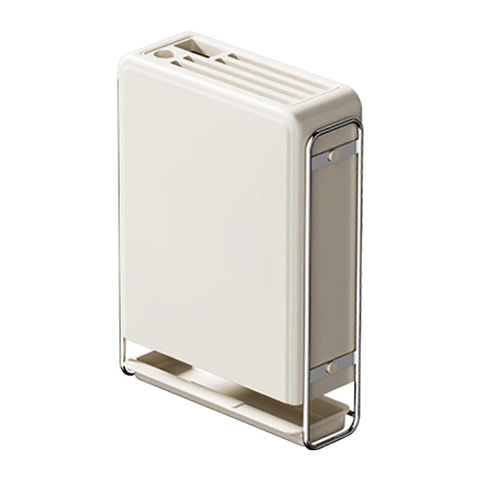 Wall Mounted Knife Holder with Draining Block for Kitchen Storage and Restaurant Use