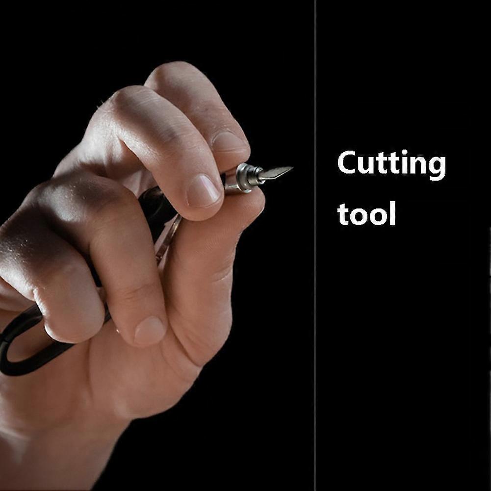 Mini Pocket-Sized Capsule Knife Sharpener - Portable Keychain Pendant with Outdoor Functionality - Unpacking Tool