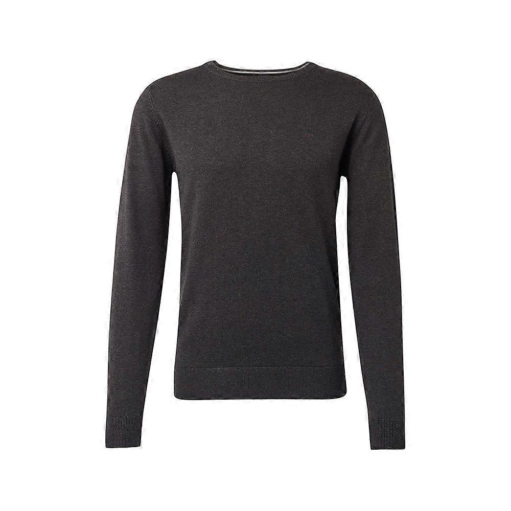 Pull en maille fine TOM TAILOR pour hommes Pull à col rond à poignets côtelés de base