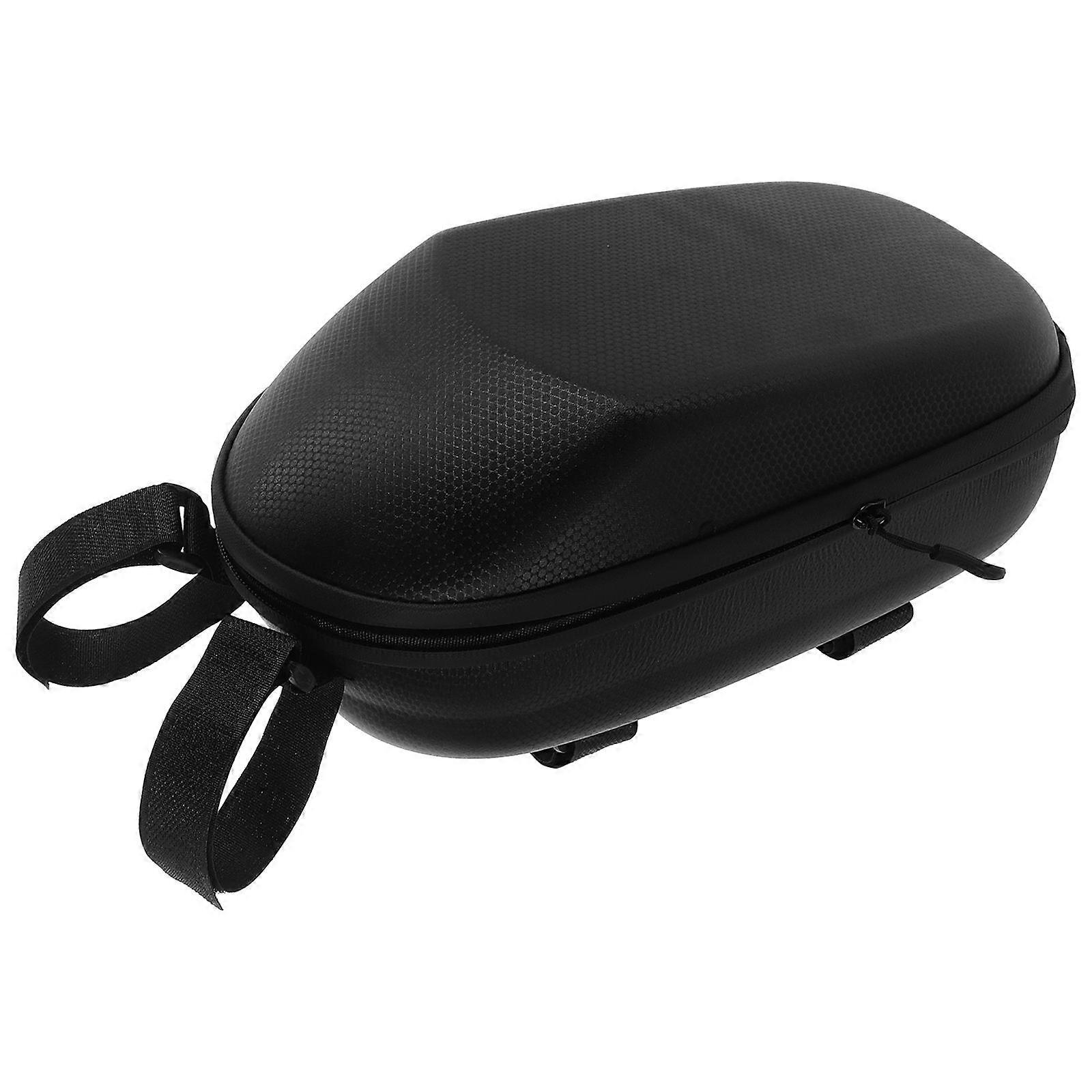 Electric Scooter Handlebar Bag for Carrying Tools Black Hard Shell