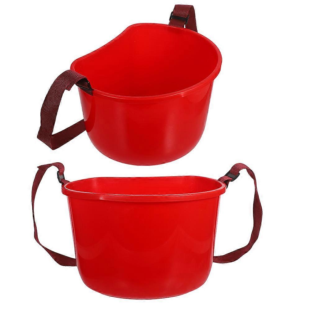 Durable Red Berry Picking Basket for Farm Harvesting 2Pcs Plastic