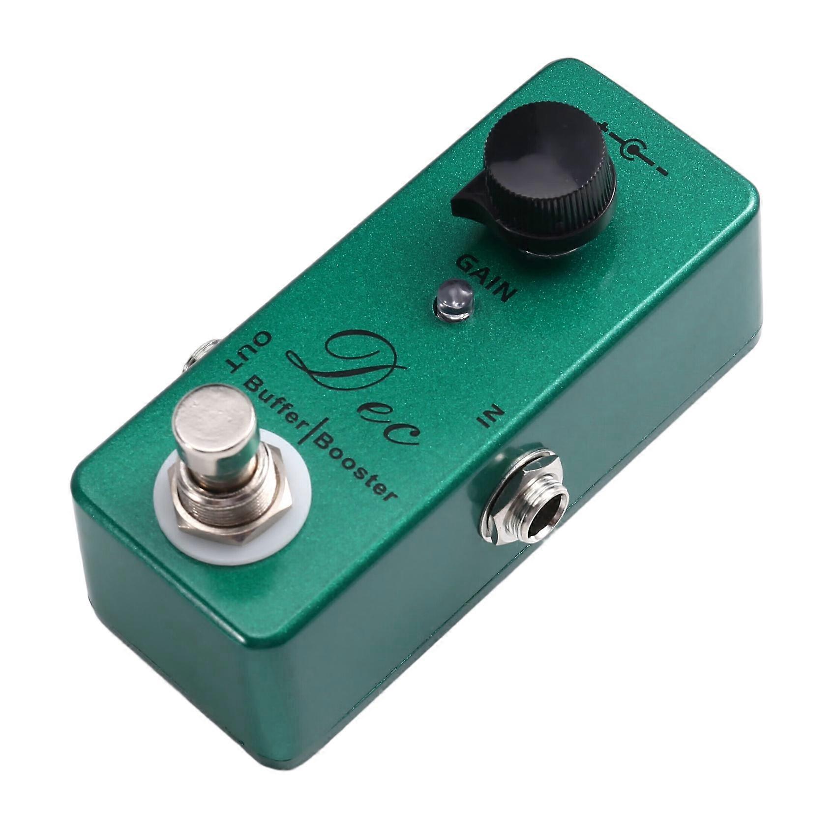 Dec Buffer Booster Electric Guitar Effect Pedal Mini Single Effect with Clean Boost True Bypass Single Effect