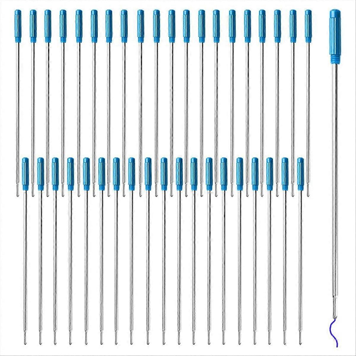 40pcs 11.6cm/4.57inch Pen Ink Refills Blue