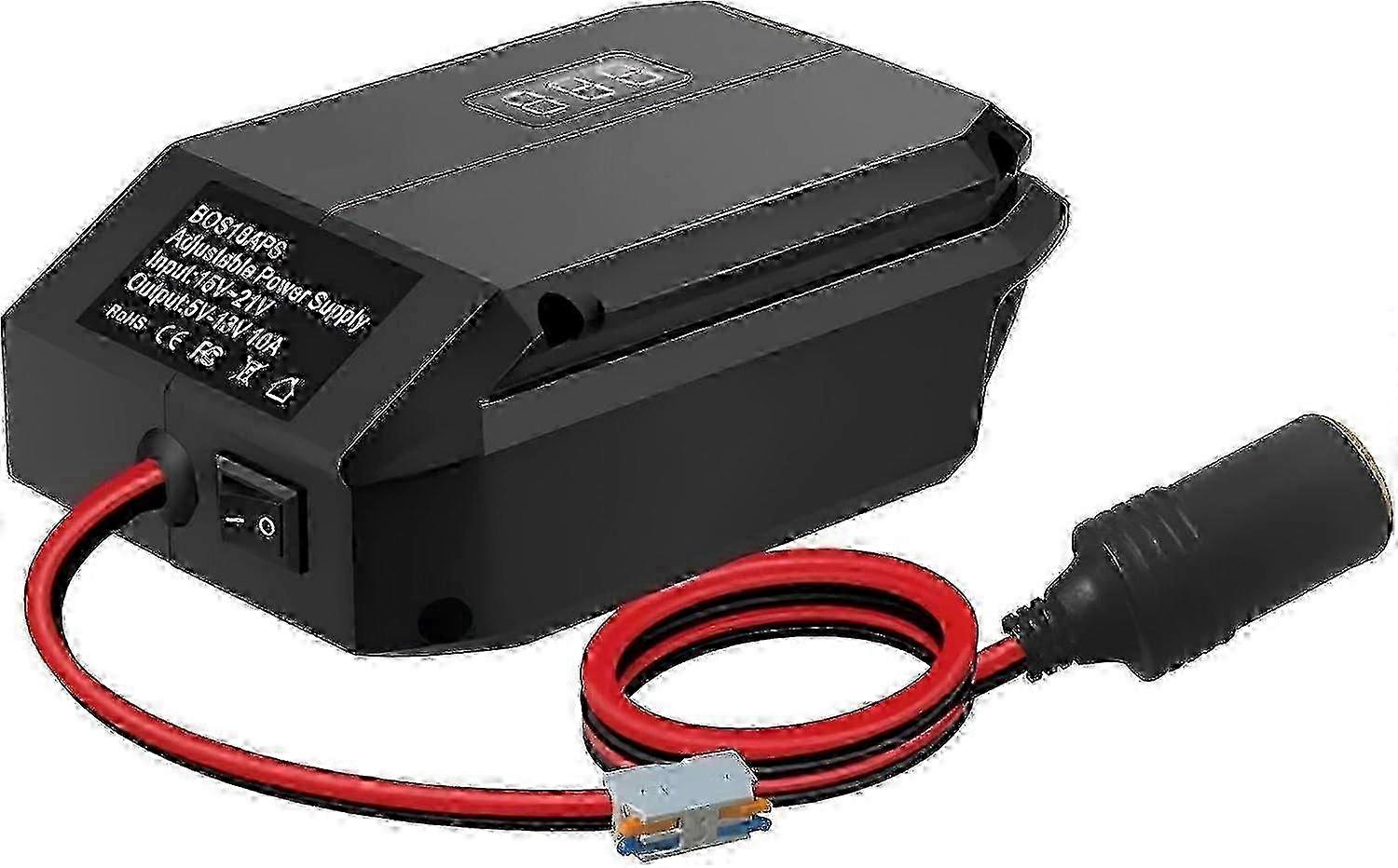 18V to 12V Step Down Converter for Bosch 18V GBA Battery Adapter Cigarette Lighter Adapter Power Adapter Car Refrigerator Step Down Converter Re