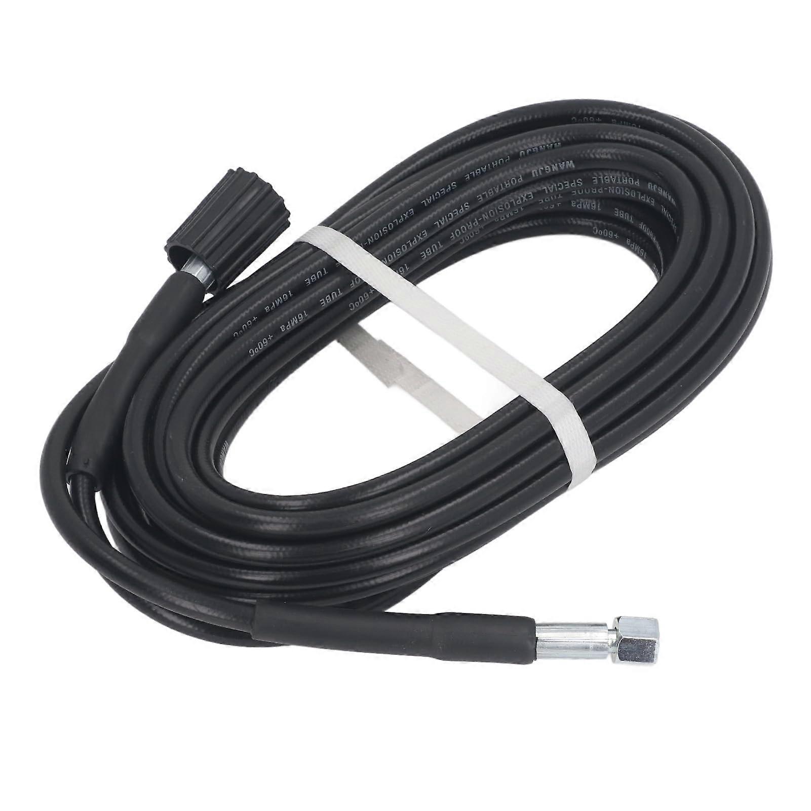 Pressure Washer Hose 10M Explosion Proof PVC Rubber Extension with Quick Connect for Cars and Floors