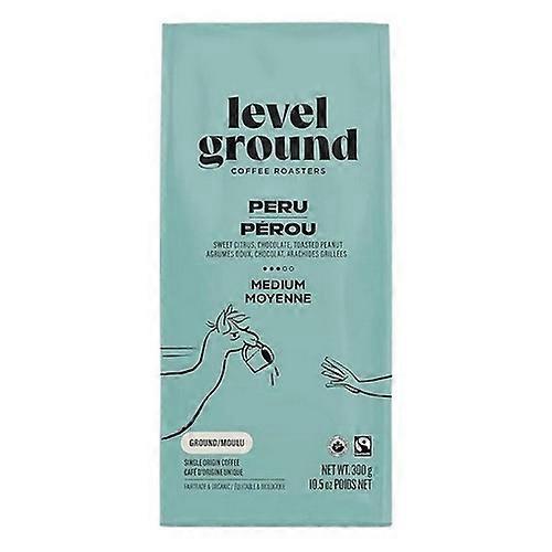 Level Ground Organic Peru Medium Ground, 300 Grams (Case Of 6)
