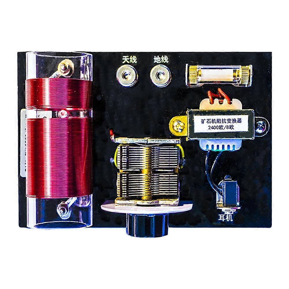 Ore Radio Ore Machine Crystal Radio Dual Loop Air Variable Capacitor Diode Detector with Impedance Converter