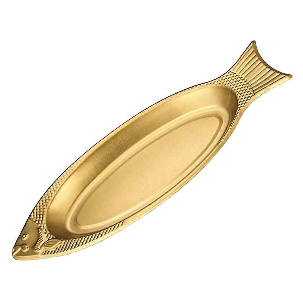 Fish Shaped Serving Tray Stainless Steel Plate for Kitchen Supply