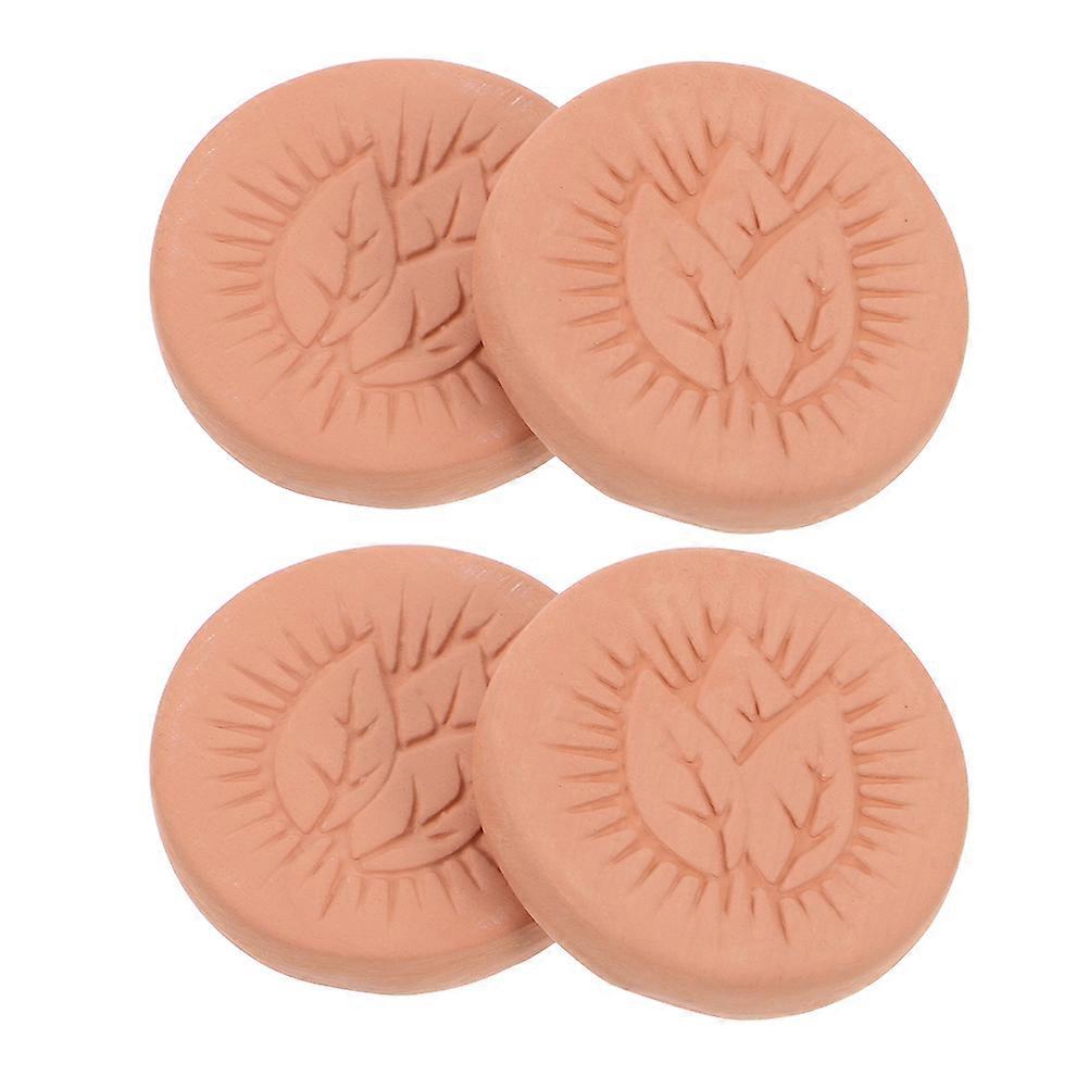 Clay Cigar Humidification Sheet Humidifier Disc for Cigars 4Pcs Moisture Control