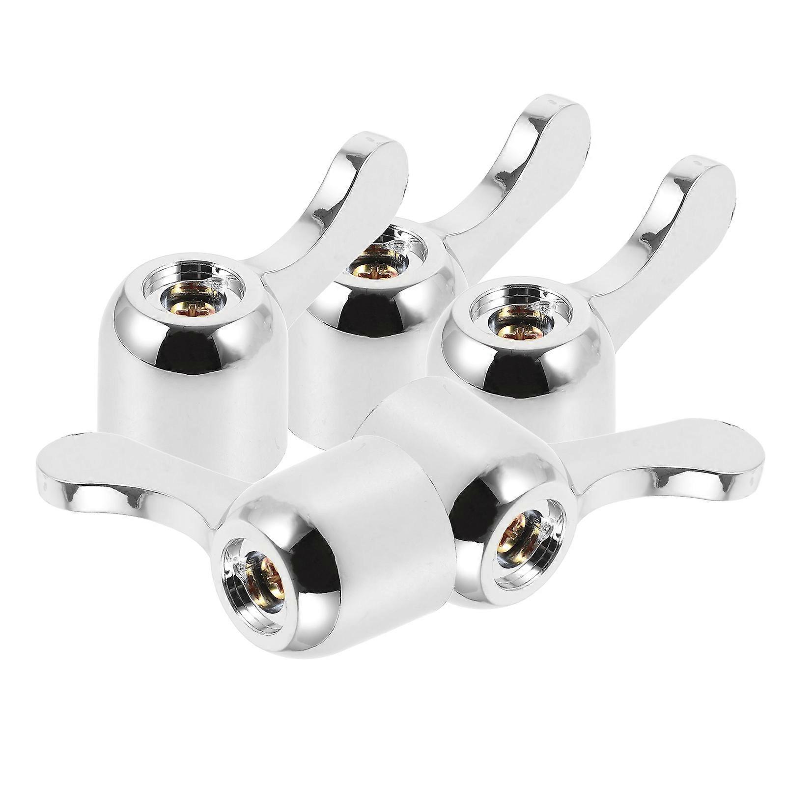 Masteelf 5Pcs Water Faucet Handle Metal Utility Sink Faucet Handle Set