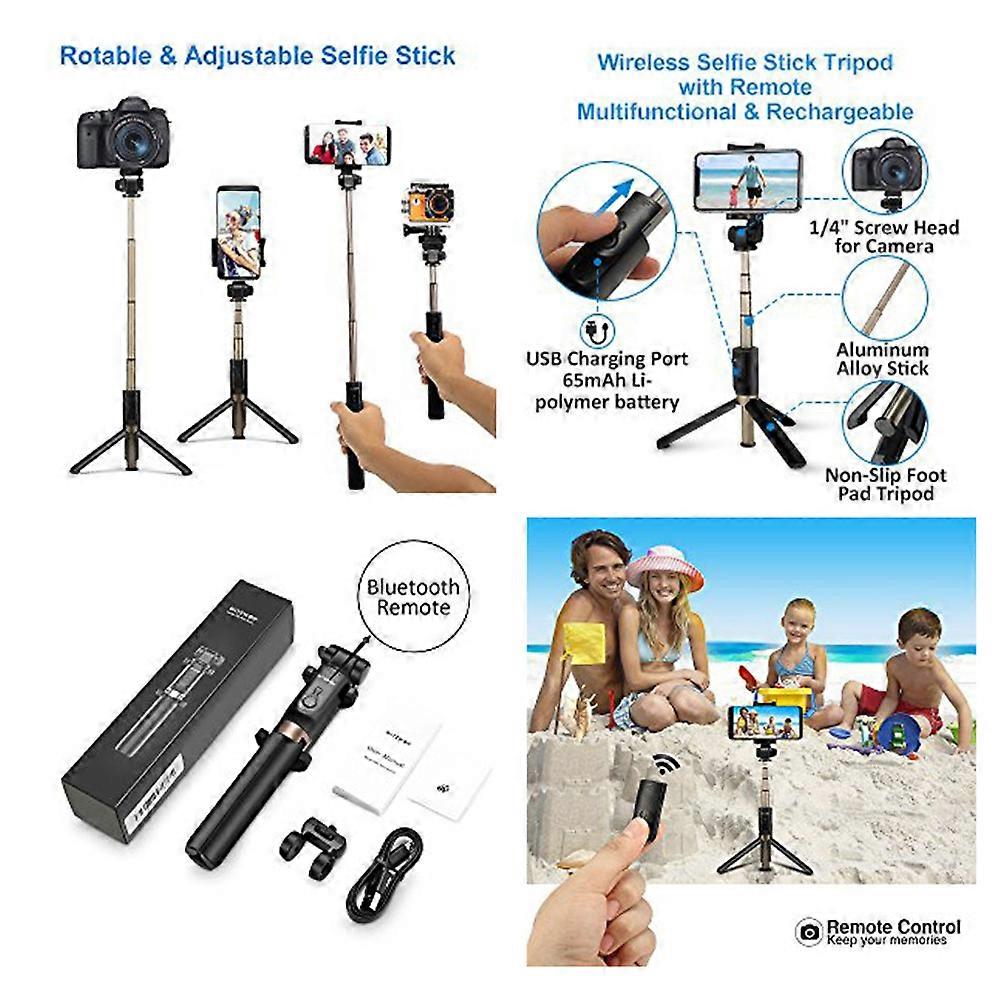 Extendable Selfie Stick for Camera Shooting with Remote