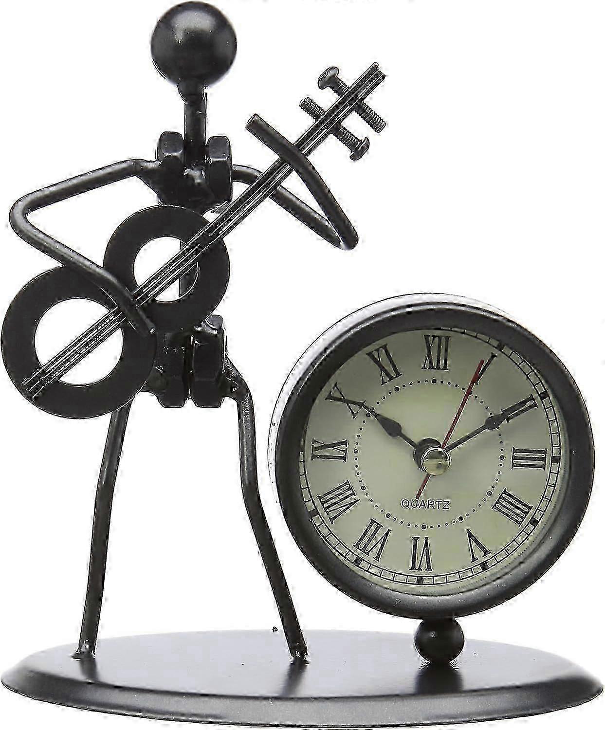 Sculpture with Clock (Bass Guitar)