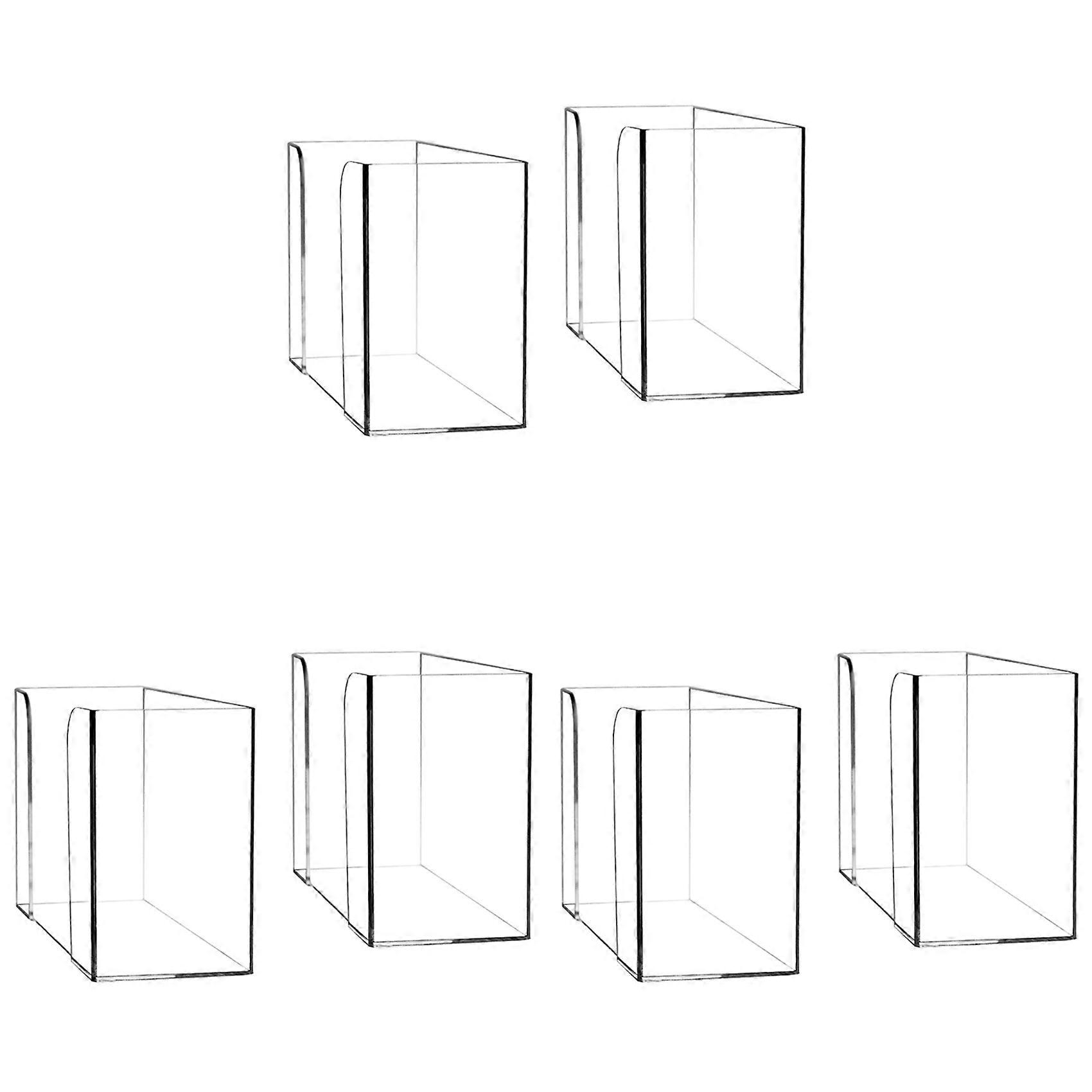 6PCS Countertop Paper Towel Dispenser Clear Guest Towel Napkin Holder for Z-Fold C-Fold or Multi-Fold Paper Towels