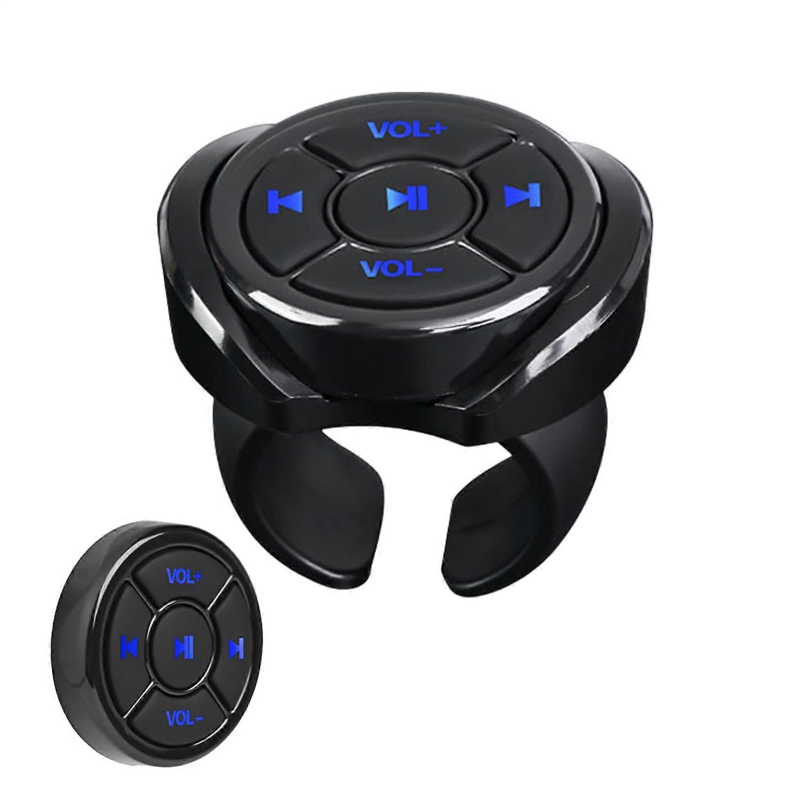 Wireless Steering Wheel Control with Bluetooth Audio and Hands Phone Buttons for Universal Car Media