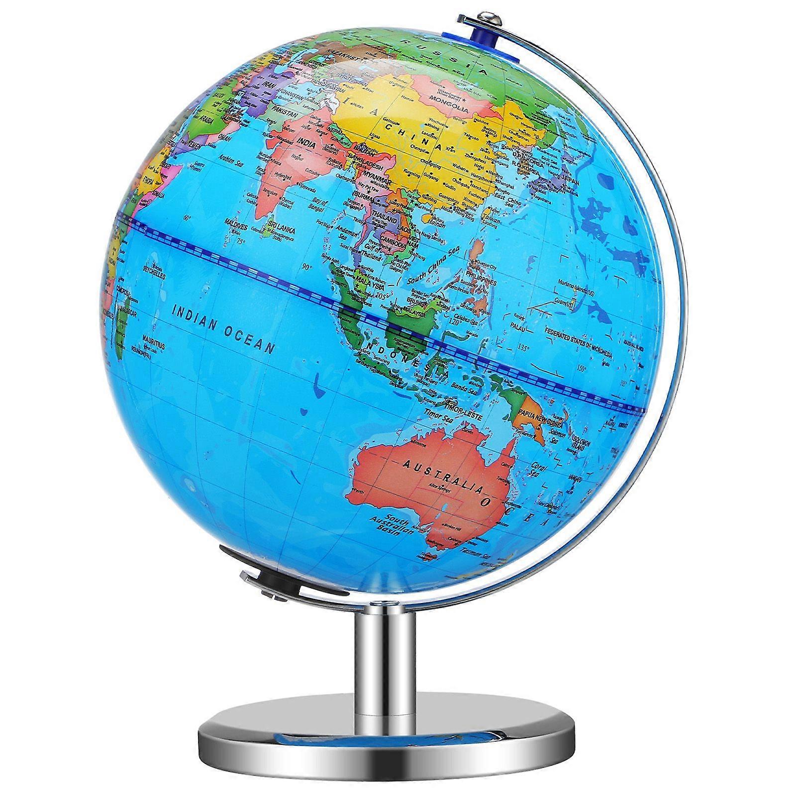 1pc Globe Illuminé du Monde avec Stand Globe Terrestre Éducatif