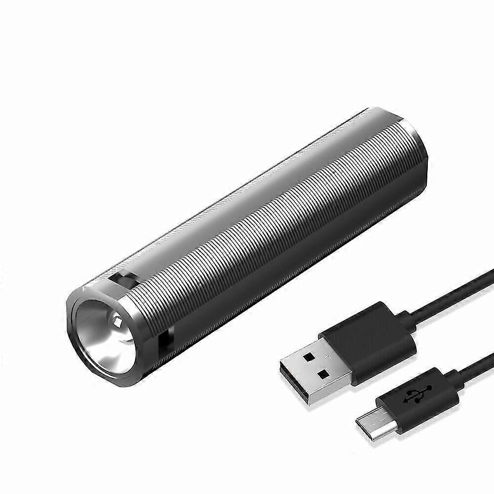 LED Flashlight Tactical Light Super Bright Torch USB Rechargeable Lamp