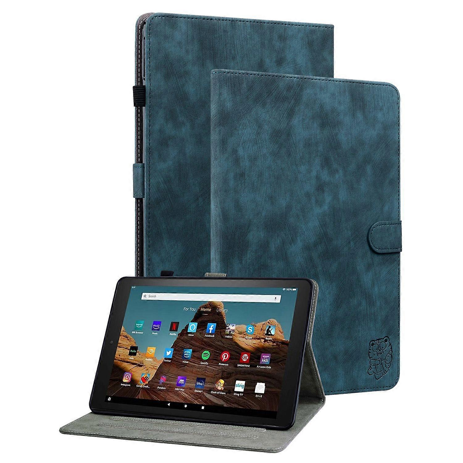 For Amazon Fire HD 10 (2023) Case Leather Tablet Cover with Card Slots Stand
