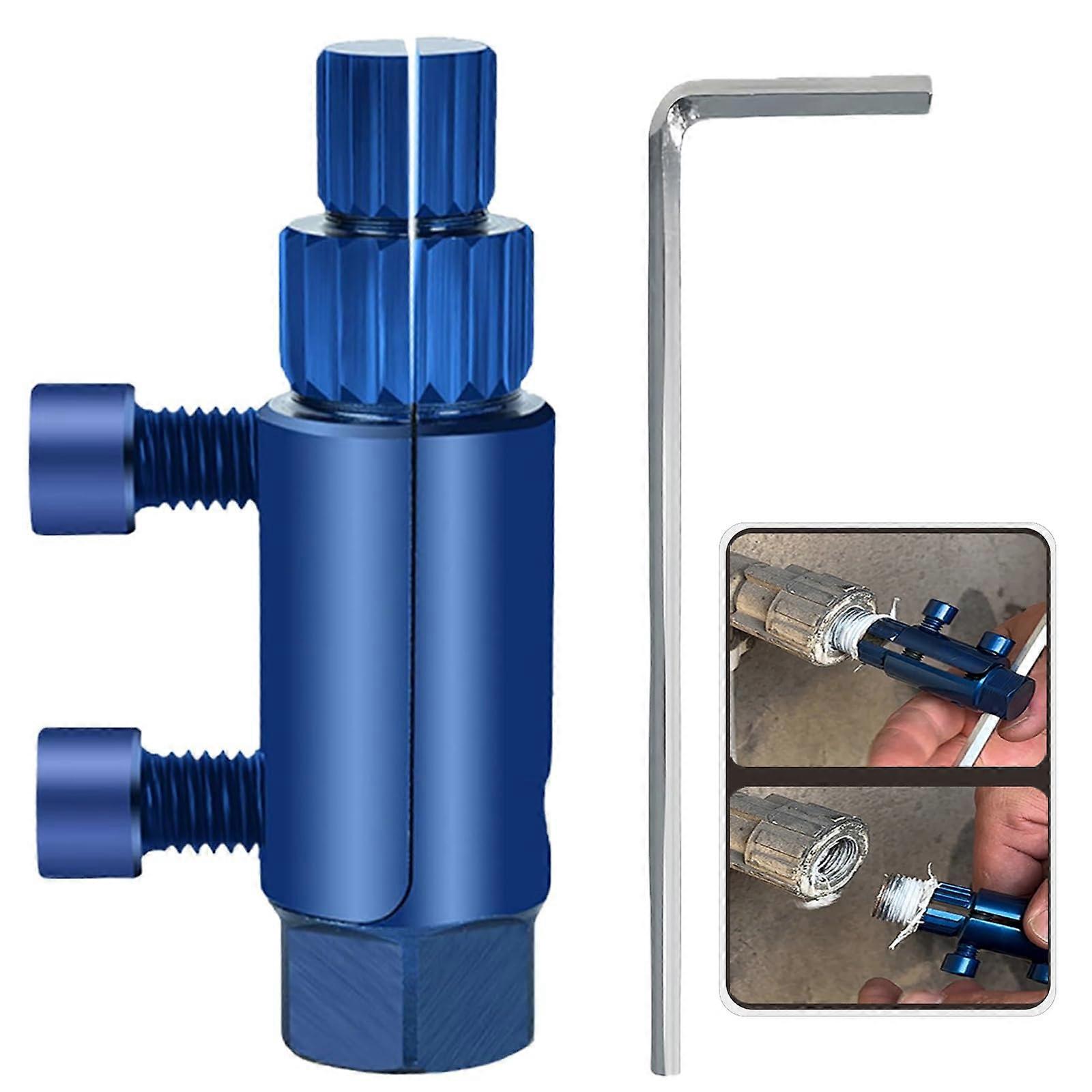 Pipe Extractor Tool for Broken Pipe and Screw Removal, MultiSize Faucet Kit 1/2' 3/4' 1'