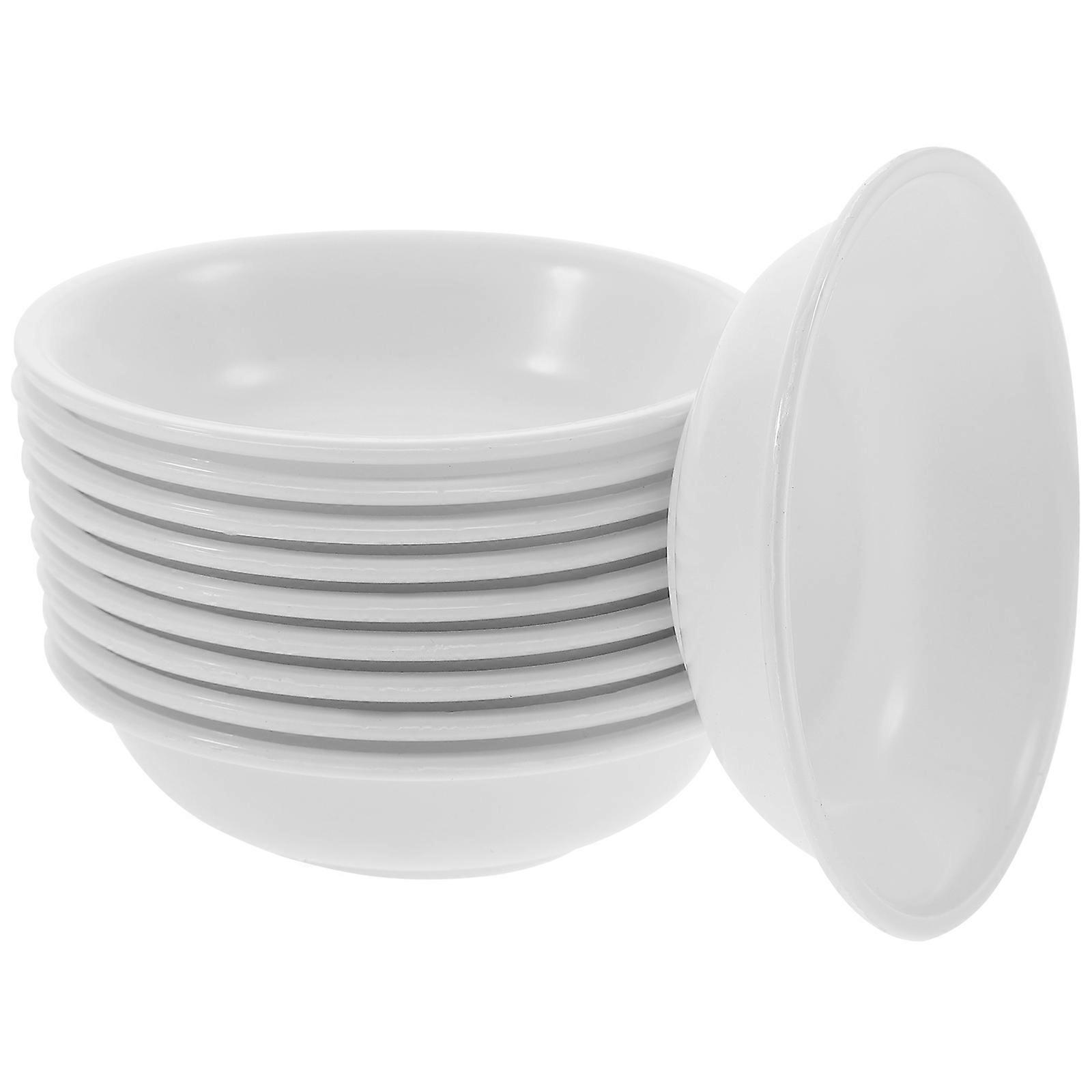 Condiment Tray Appetizer Plate for 30Pcs A Pack White Flatware Serving