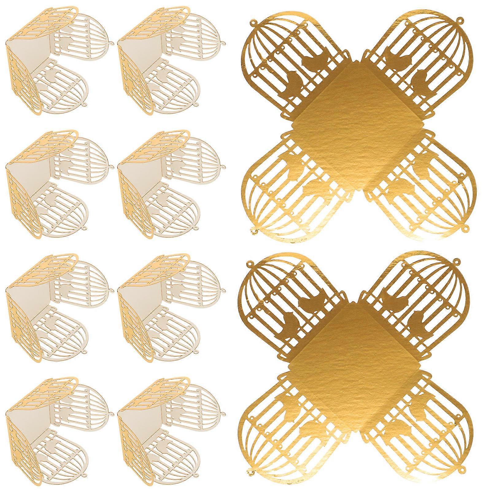 Creative Chocolate Packaging Box Hollow Design for 50Pcs Chocolate Wrappers