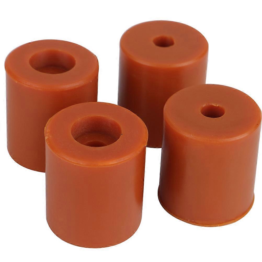 Heat Bed Leveling Column Silicone Buffers Parts for 3D Printer 4Pcs Brown