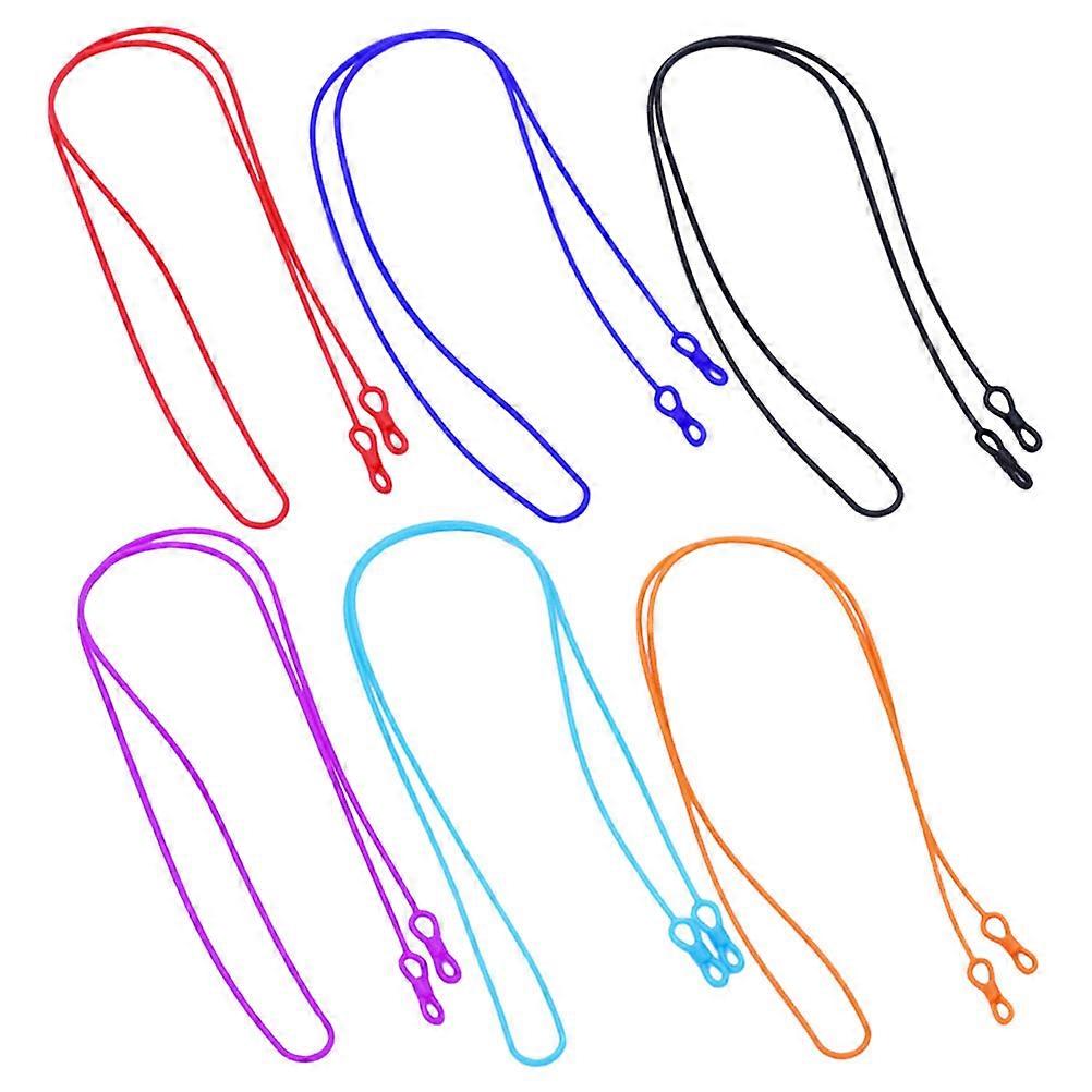 Decorative Colored Silicone Glasses Lanyards for Decor 12Pcs Set