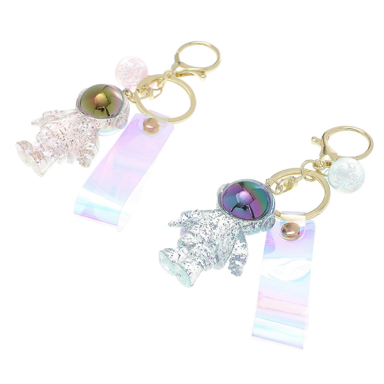 Spaceman Key Chain Key Ring for Bag Hanging Decoration 8Pcs