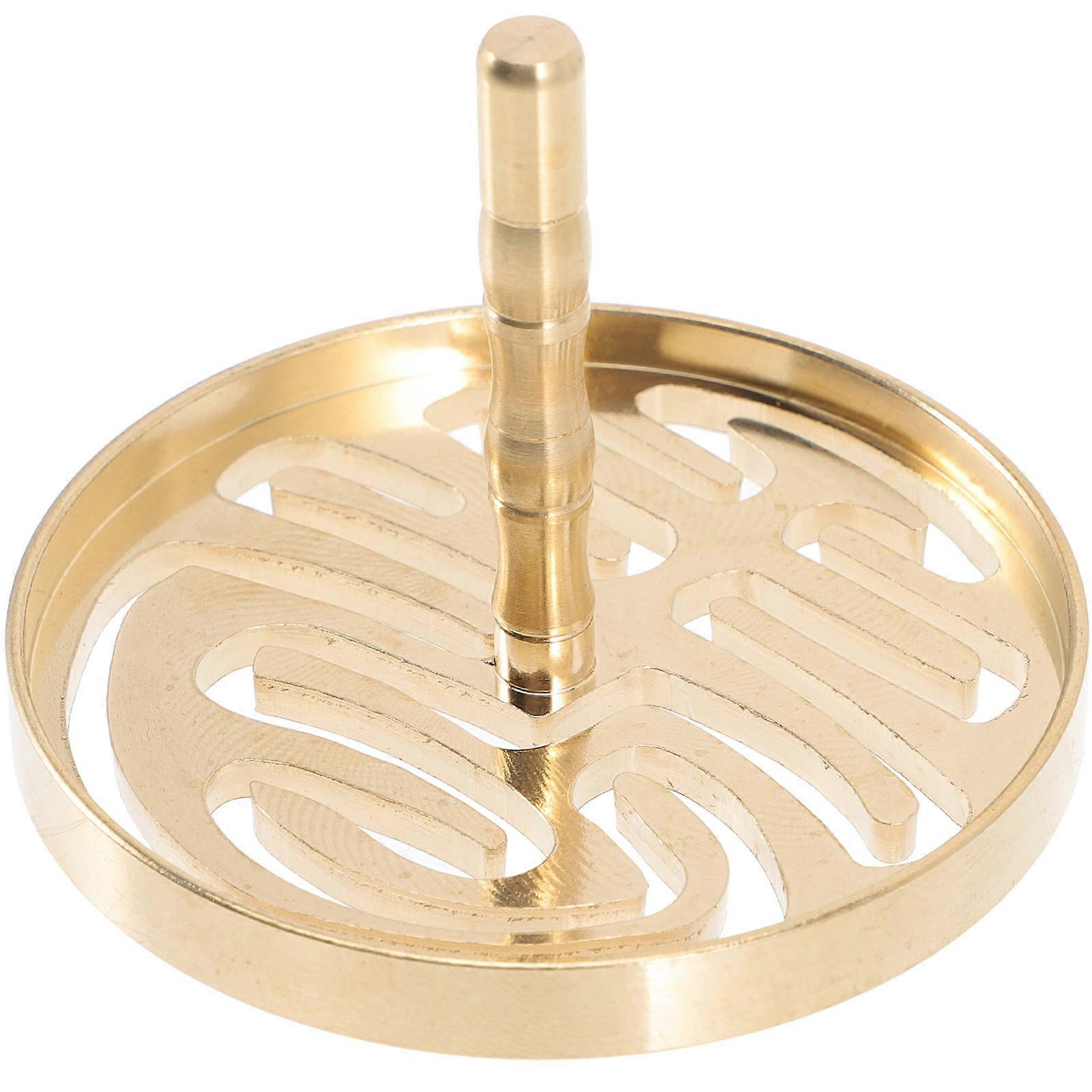 Brass Incense Press Mold for DIY with Hollow Antique Pattern