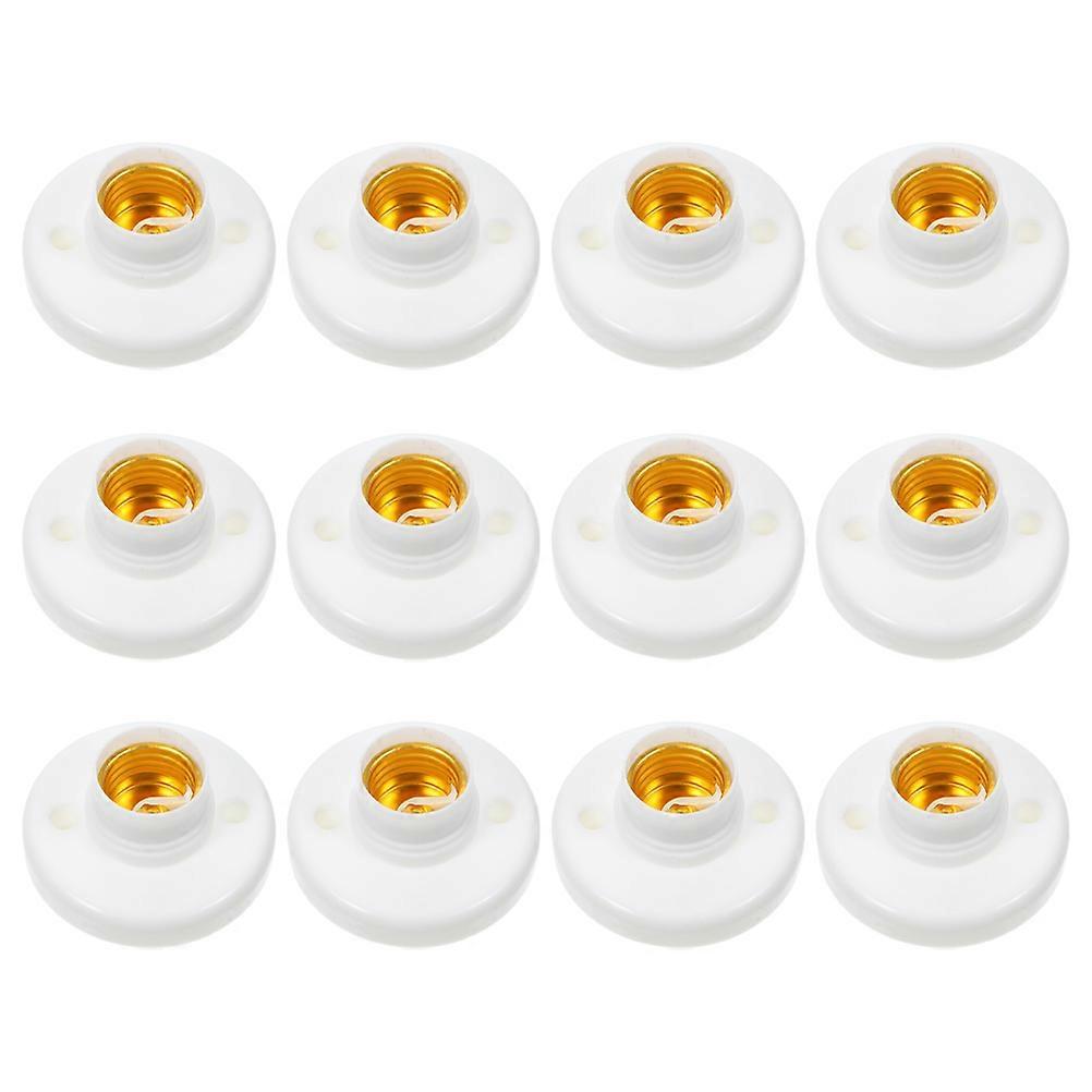 Ceiling Light Socket E27 Lamp Base for Secure Screw-in Installation 60Pcs