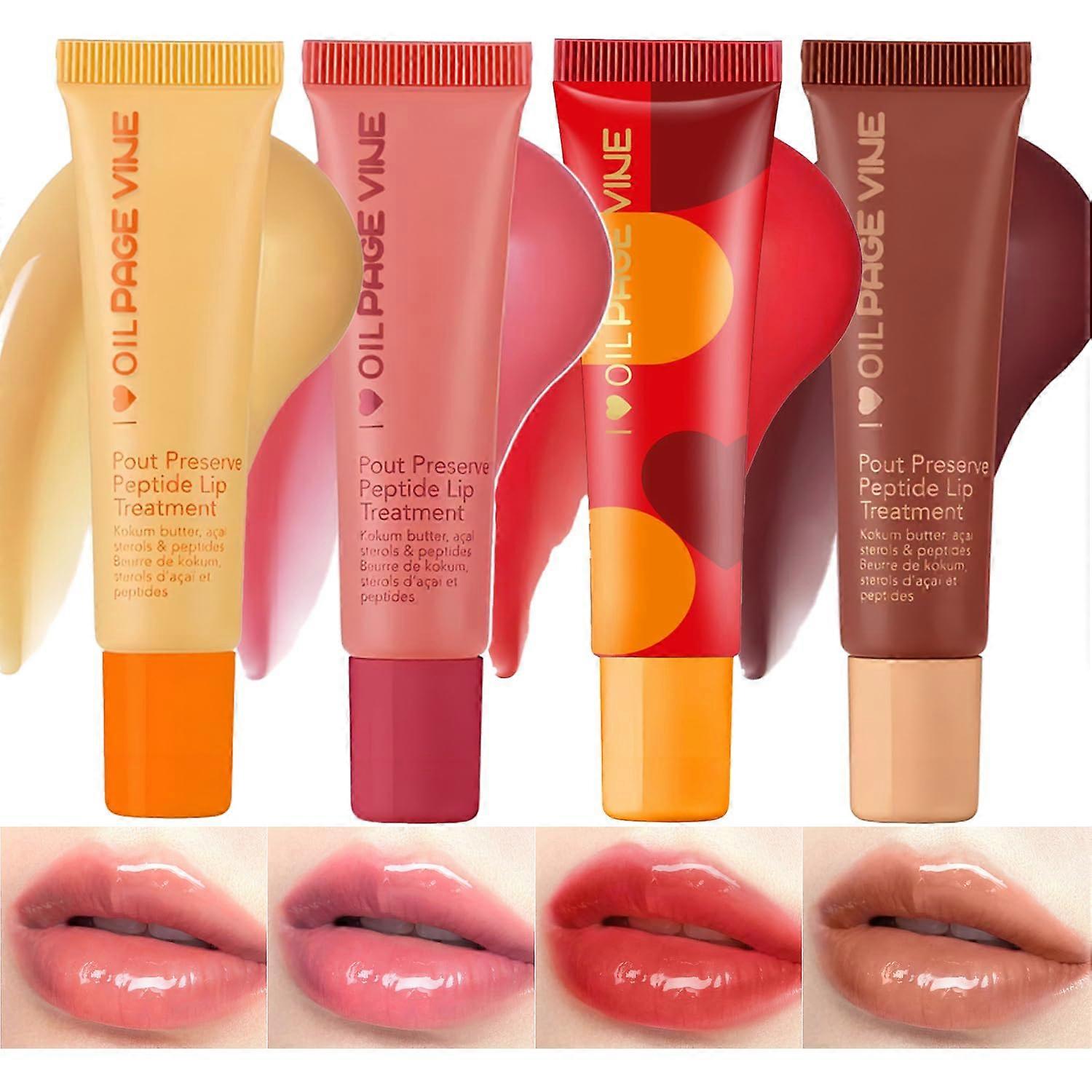 Lip Butter Balm with Sheer Tint, Moisturizing and Plumping Effect for Instant Hydration