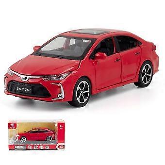 1:32 skala toyota corolla legering bilmodell diecasts pullback bil leketøy replika barn gutt leke gave